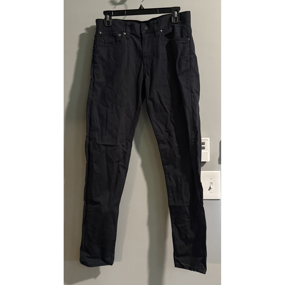 Club Monaco‎ Jeans Black Denim Slim Fit Cotton Stretch Men's 29-32x31.5 Actual